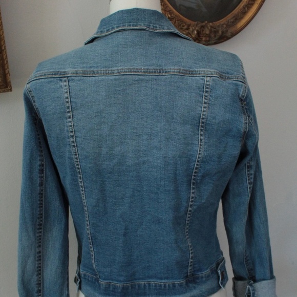 2000's NWT Nanette Lepore Distressed Jean Jacket - Picture 2 of 5